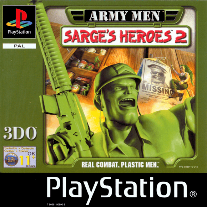 Army Men - Sarge's Heroes 2 — box-2D (EU)