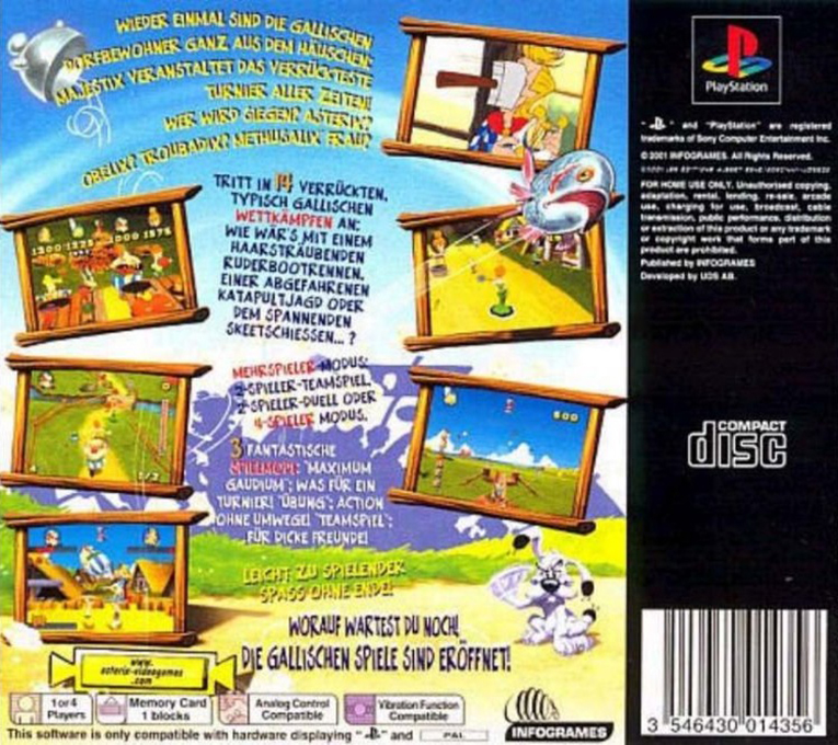 Astérix Mega Madness — box-2D-back (DE)