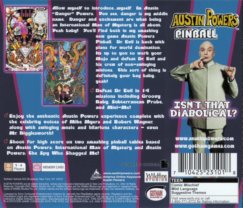 Austin Powers Pinball — box-2D-back (US)