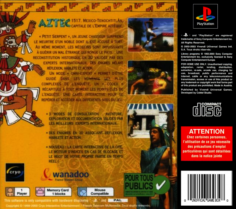 Aztec - Malediction Au Coeur De La Cite D'or — box-2D-back (FR)