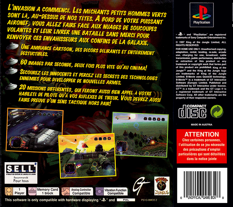 Invasion From Beyond — box-2D-back (FR)