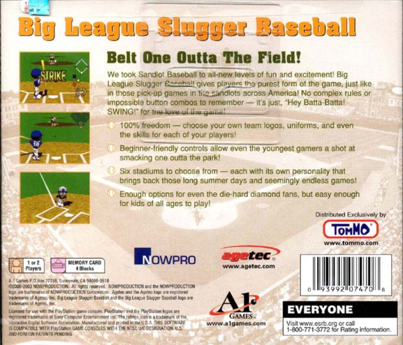 Big League Slugger Baseball — box-2D-back (US)