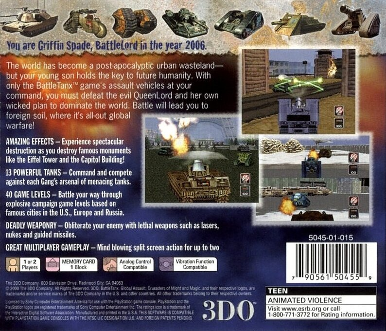 Battletanx - Global Assault — box-2D-back (US)