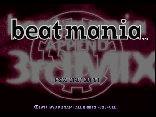 Beat Mania Append 3rdmix — sstitle (JP)