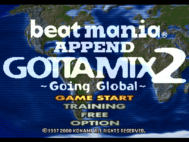 Beat Mania Append Gottamix 2 - Going Global — sstitle (JP)