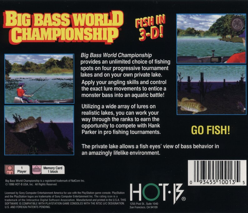 Big Bass World Championship — box-2D-back (US)