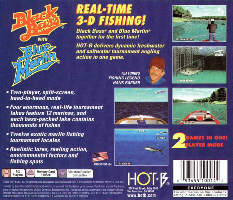Black Bass With Blue Marlin — box-2D-back (US)