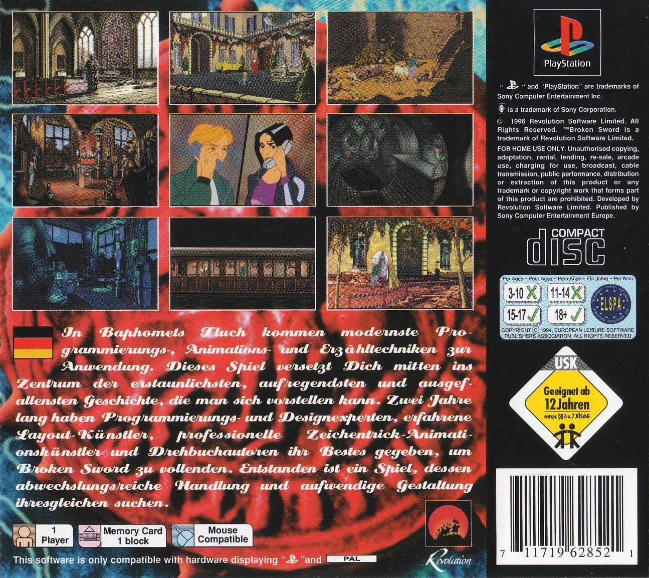 Broken Sword - The Shadow Of The Templars — box-2D-back (DE)