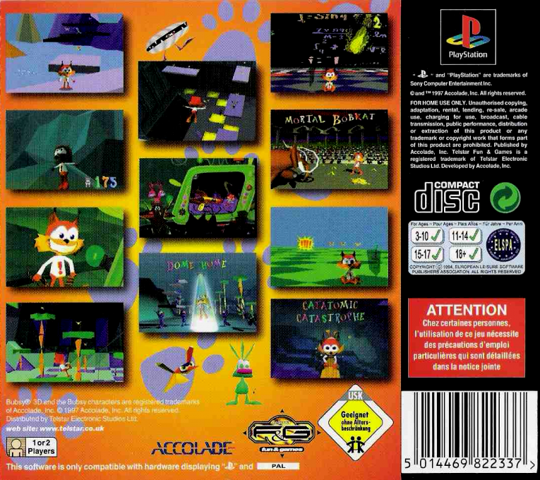 Bubsy 3d — box-2D-back (EU)
