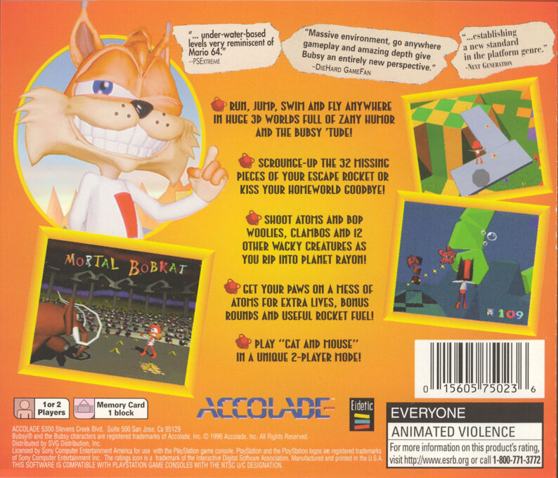 Bubsy 3d — box-2D-back (US)