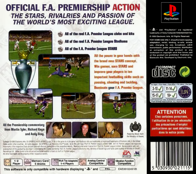 F.a. Premier League Stars, The — box-2D-back (EU)