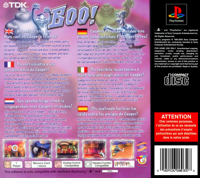 Casper - Friend Around The World — box-2D-back (EU)