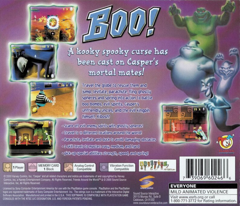 Casper - Friend Around The World — box-2D-back (US)
