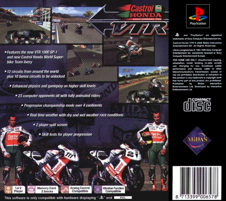 Castrol Honda Vtr — box-2D-back (EU)
