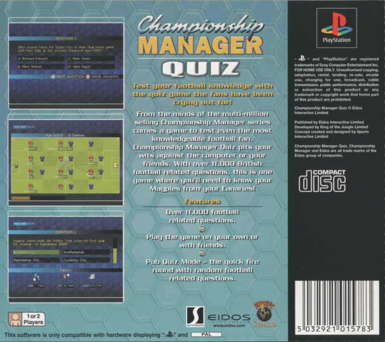 Championship Manager Quiz — box-2D-back (EU)