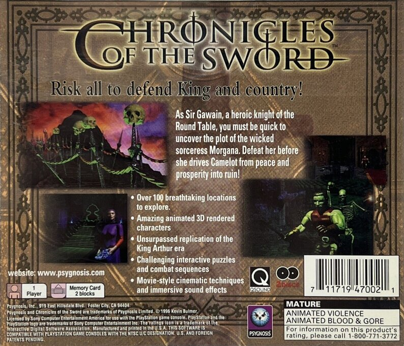 Chronicles Of The Sword — box-2D-back (US)