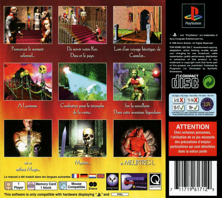 Chronicles Of The Sword — box-2D-back (FR)