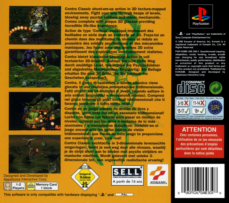 Contra - Legacy Of War — box-2D-back (EU)