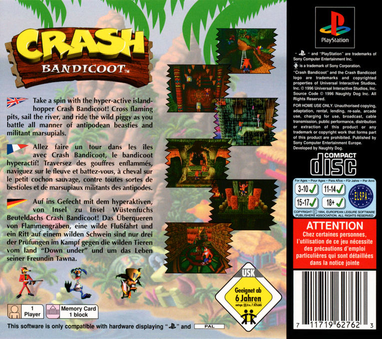 Crash Bandicoot — box-2D-back (EU)