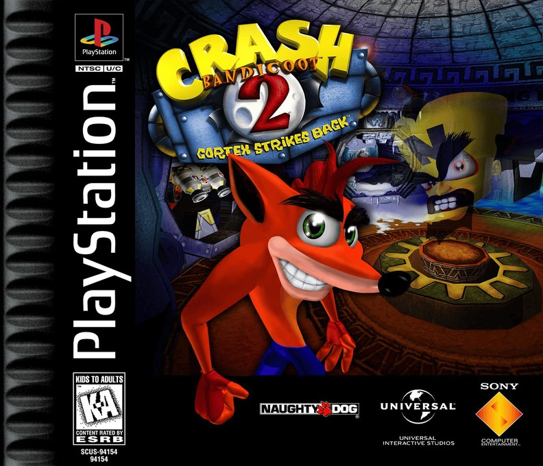 Crash Bandicoot 2 - Cortex Strikes Back box art