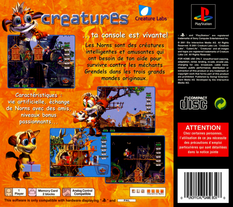 Creatures — box-2D-back (FR)