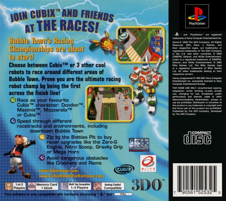 Cubix Robots For Everyone - Race'n Robots — box-2D-back (EU)