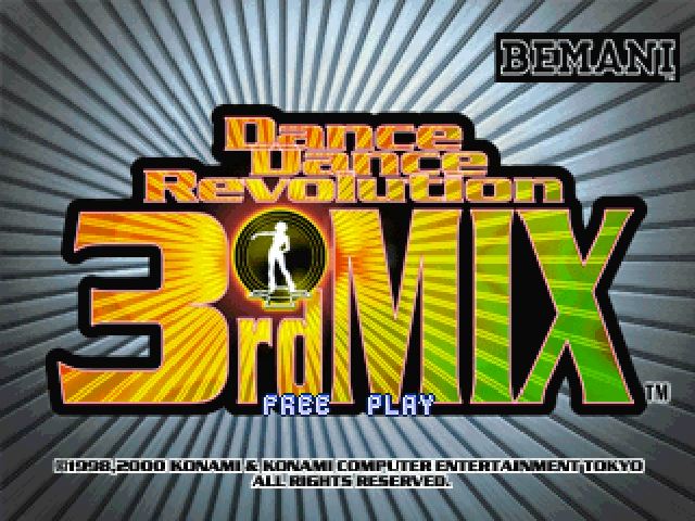 Dance Dance Revolution 3rd Mix — sstitle (JP)
