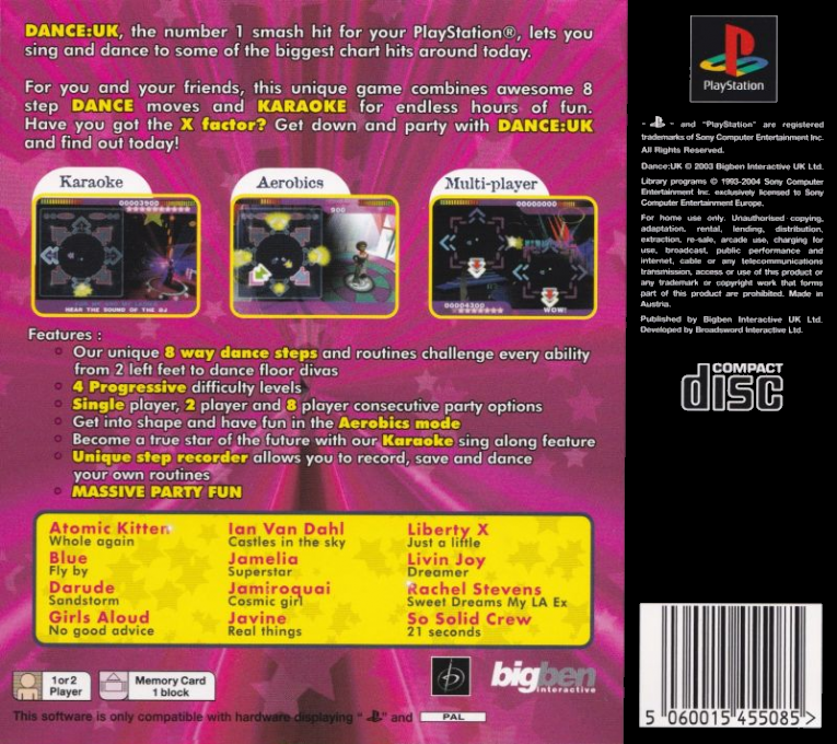 Dance - Uk Extra Trax — box-2D-back (EU)