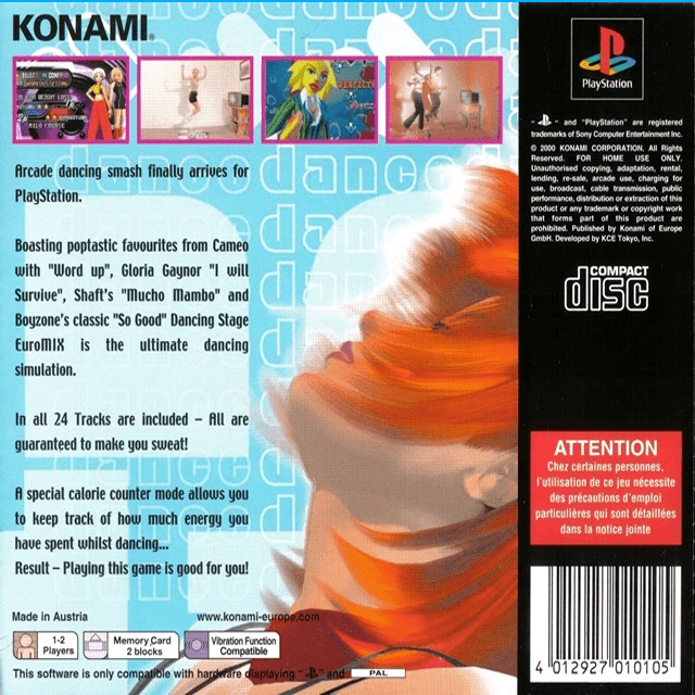 Dancing Stage Euromix — box-2D-back (EU)