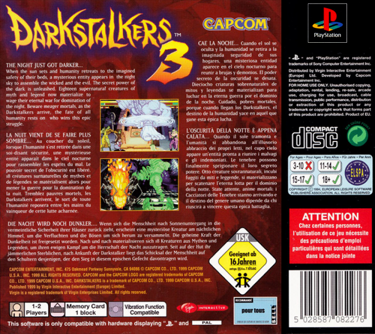 Darkstalkers 3 — box-2D-back (EU)