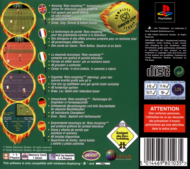 Davis Cup Complete Tennis — box-2D-back (EU)