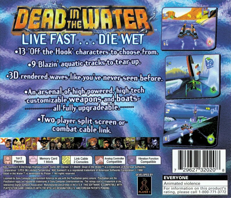 Dead In The Water — box-2D-back (US)