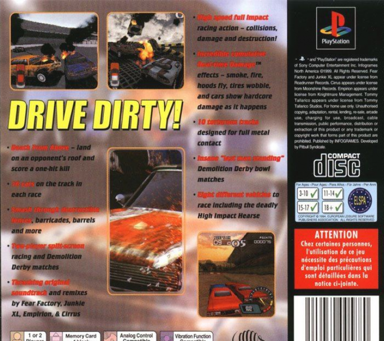 Demolition Racer — box-2D-back (EU)