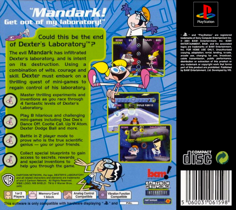 Dexter's Laboratory - Mandark's Lab ? — box-2D-back (EU)