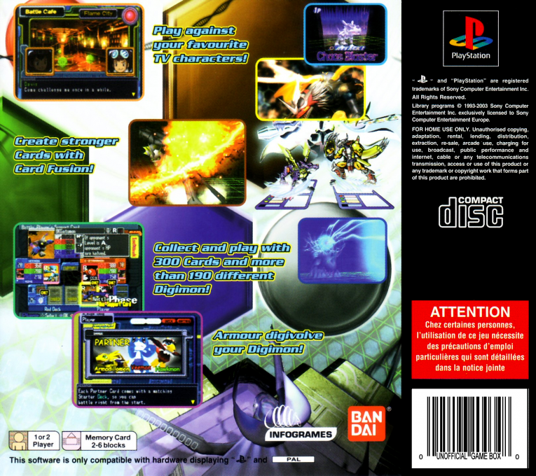 Digimon Digital Card Battle — box-2D-back (EU)