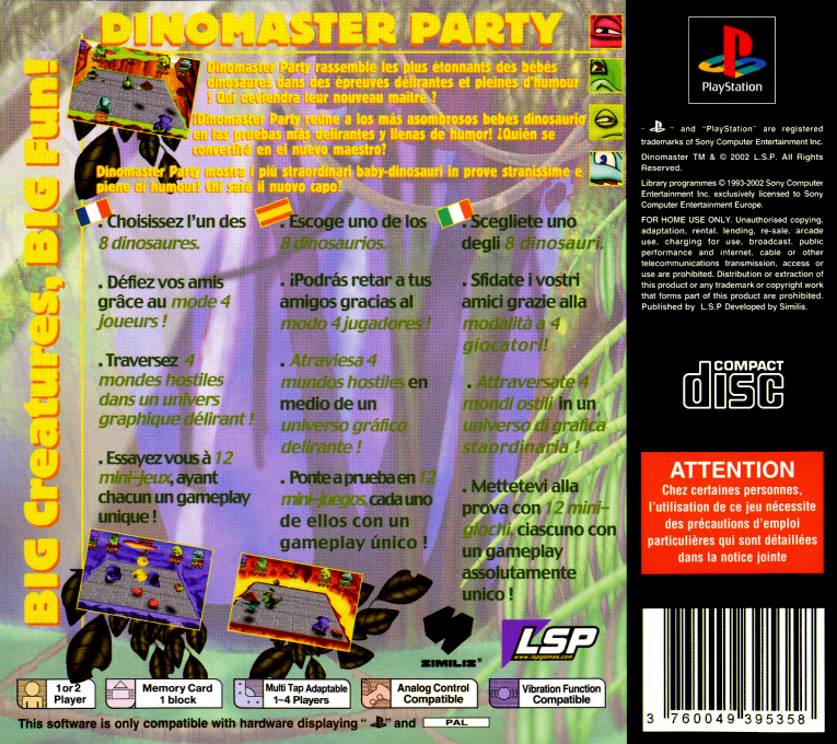 Dinomaster Party — box-2D-back (EU)
