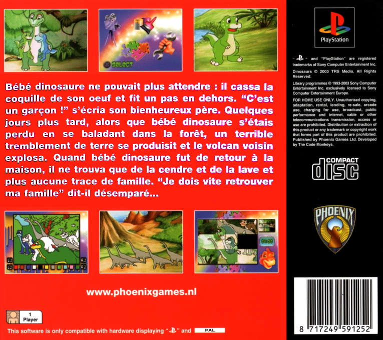 Dinosaurs — box-2D-back (FR)