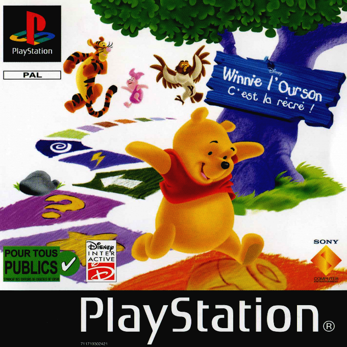 Disney's Pooh's Party Game — box-2D (FR)
