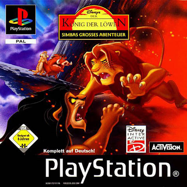 Disney's The Lion King - Simba's Mighty Adventure — box-2D (DE)