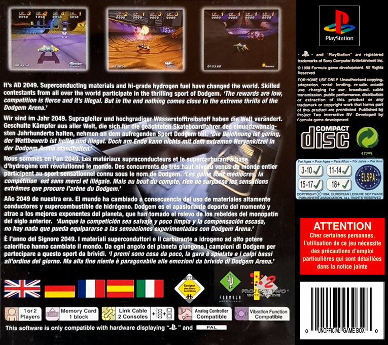 Dodgem Arena — box-2D-back (EU)