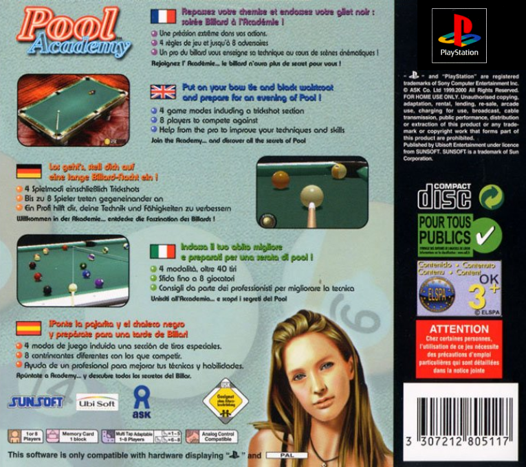 Pool Academy — box-2D-back (EU)
