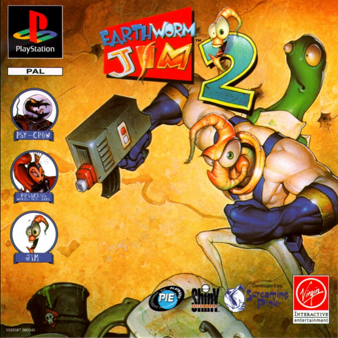 Earthworm Jim 2 box art