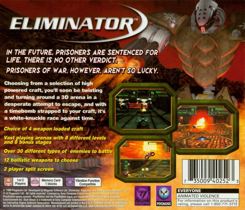 Eliminator — box-2D-back (US)