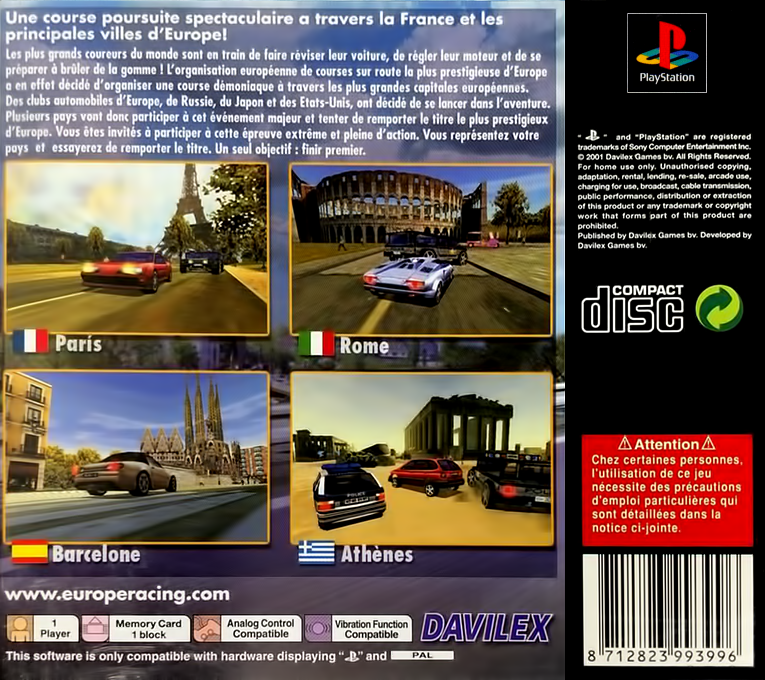 Europe Racer — box-2D-back (FR)