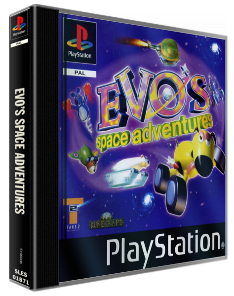Evo's Space Adventures — box-3D (EU)