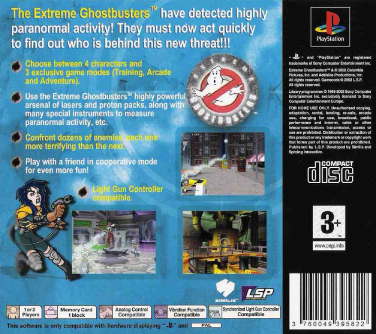 Extreme Ghostbusters - The Ultimate Invasion — box-2D-back (EU)