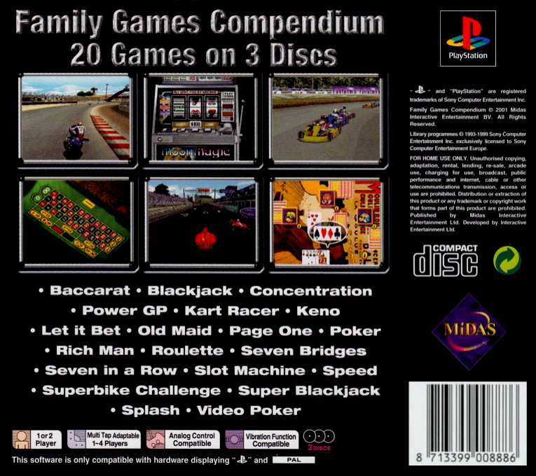 Family Games Compendium — box-2D-back (EU)