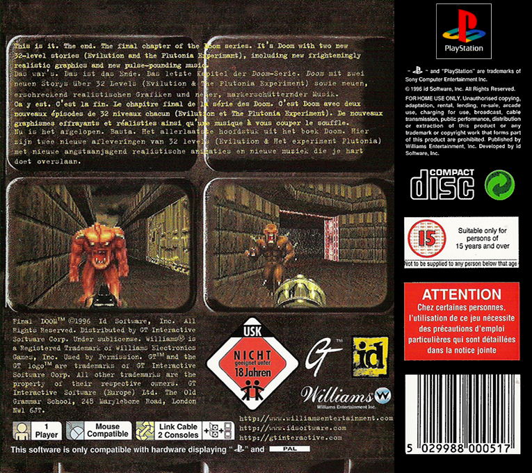 Final Doom — box-2D-back (EU)