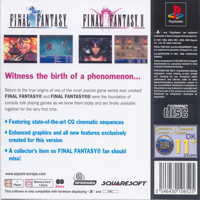 Final Fantasy 2 — box-2D-back (EU)