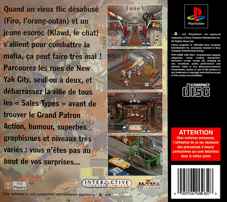 Firo And Klawd — box-2D-back (FR)